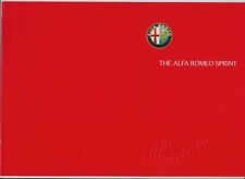 1988 Alfa Romeo 1.7 Sprint & Sprint Veloce brochure + Alfa Romeo price list