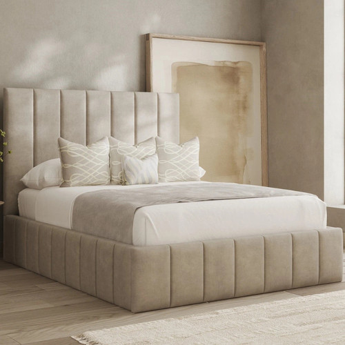 Lined panel bed - bed, frame