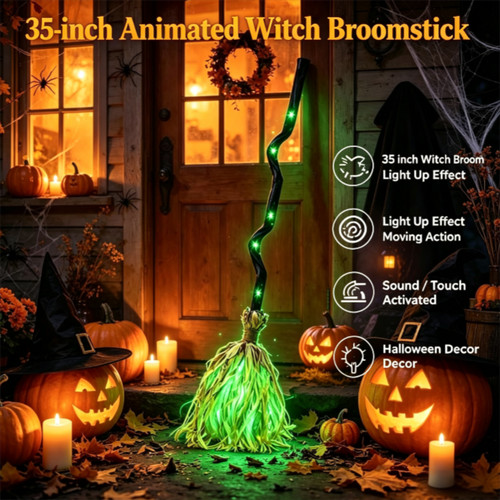 Halloween animated witch - animated,