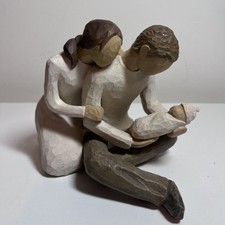 Willow Tree New Life Figurine - Mother and Father holding New Baby