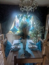 Curtains And Rugs, Teal And