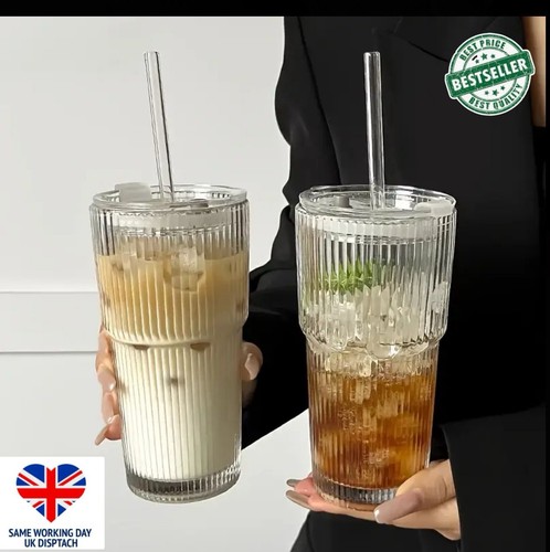600ml stripe glass with - 600ml,