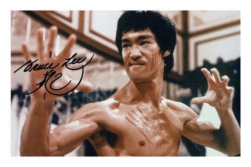 Bruce lee signed photo - signed, a4