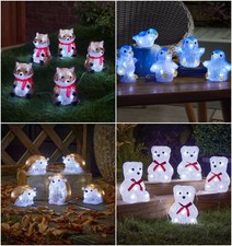 Christmas Acrylic LED Decoration Light Up Festive Indoor Outdoor Ornaments Xmas