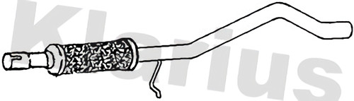 Klarius centre pipe fits fiat - pipe,