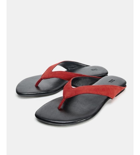 Zara flat leather sandals - zara,
