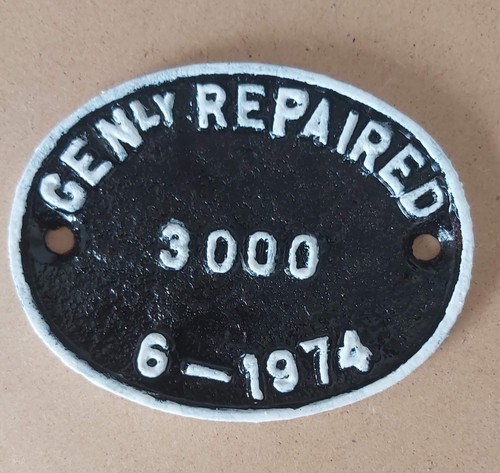 Railwayana genly repaired - -,