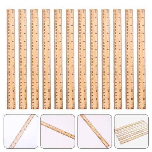 12pcs wooden rulers - 12pcs,