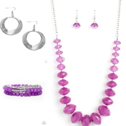 Purple paparazzi jewelry - jewelry, set