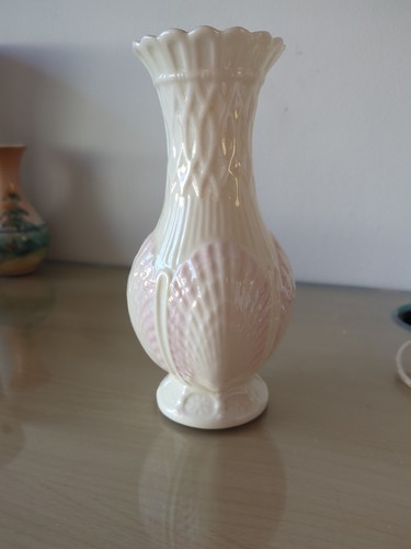 Belleek neptune shell - neptune, vase