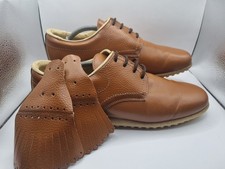 Cotswold Men's Brown Leather Laced Golf Shoes Size 10 Excellent Condition