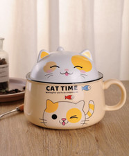 Cute Ramen Bowl Set， Kitty