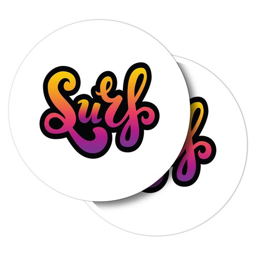 Vinyl stickers funky surf - vinyl,