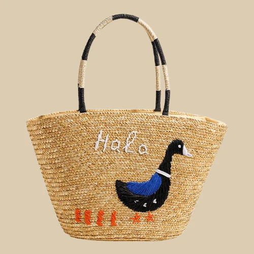 Straw summer bag - bag, for