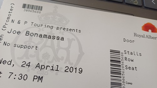 Joe bonamassa ticket royal - bonamassa, ticket,