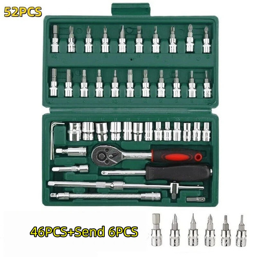 52pcs metric socket set - metric,