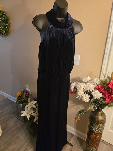 Navy eliza velvet dress - navy,
