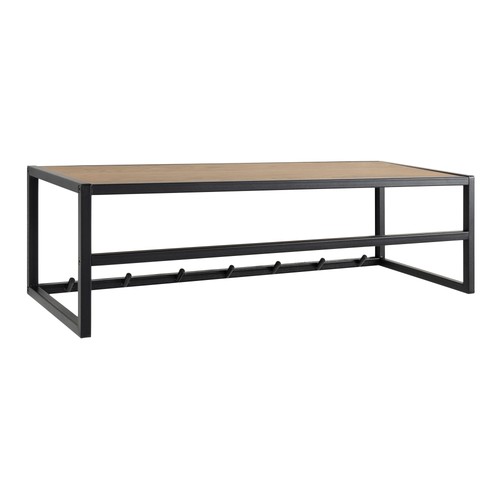 Modern black metal coat rack - modern,