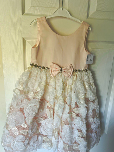 Girls pink floral lace - pink,