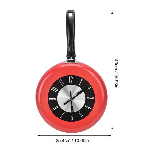 Frying pan wall clock stylish - pan,