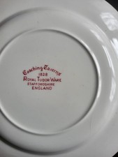 Coaching Taverns 1828 Royal Tudor Ware Staffordshire Saucer 6 of each
