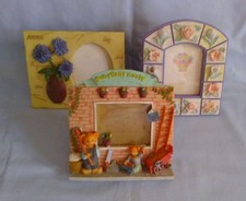 3 Photo Frames Shudehill H6" W5" & Baby Bear House Teddys 5.5x 5 + Aroma Flower
