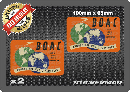 Boac airline stickers comet - stickers,