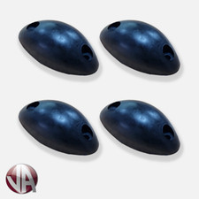 4 x Rubber Mouse Buffer Black