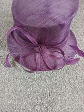 beautiful ladies Purple Classic Millinery wedding hat Really Vgc Worn Once