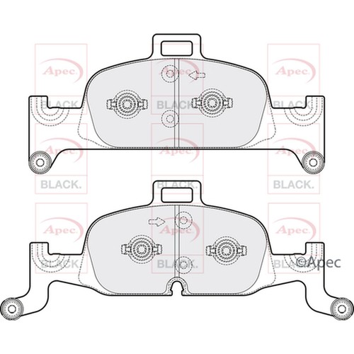 Brake pads set for audi - pads,
