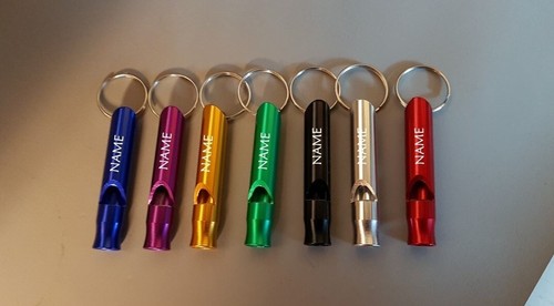 Personalised whistle - personalised,