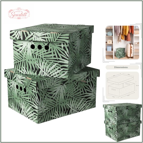 Set large tropical green - of,