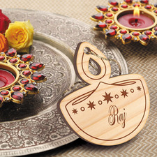 Personalised diwali diya - personalised,