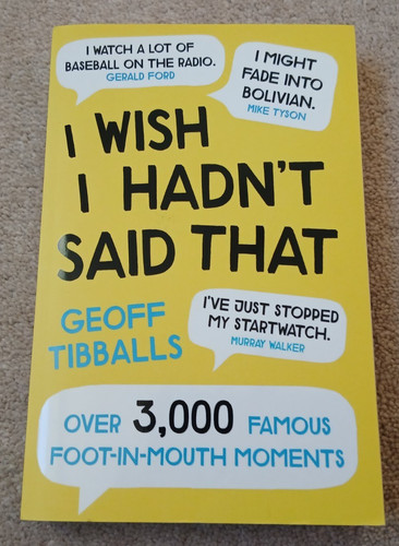 Wish hadn said that - i,