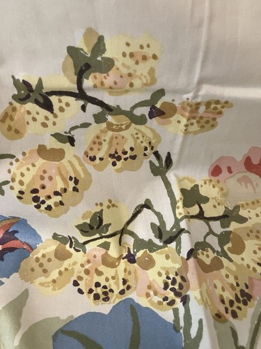 Vintage chintz fabric remnant - vintage,