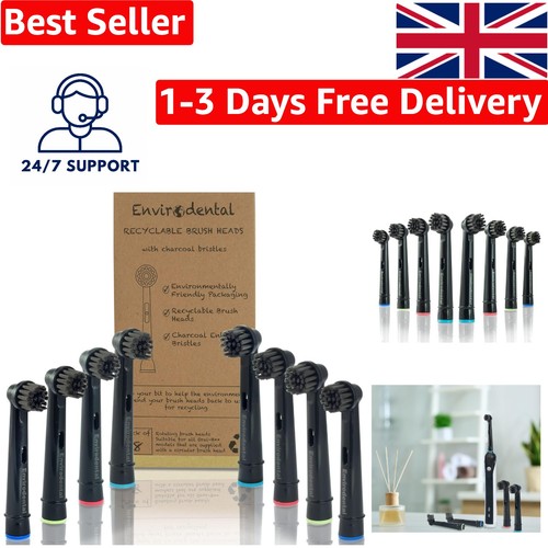 Recyclable charcoal toothbrush - charcoal,