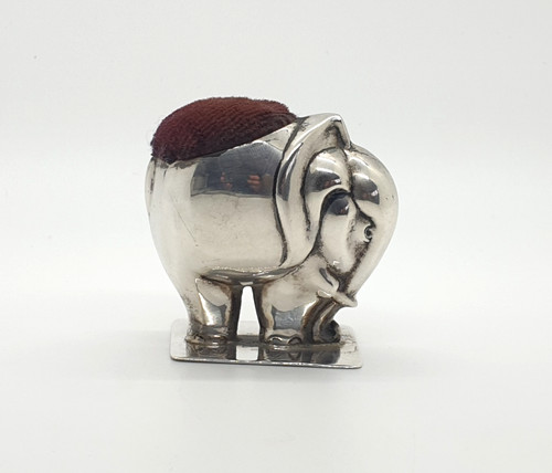 Sterling silver elephant pin - sterling,