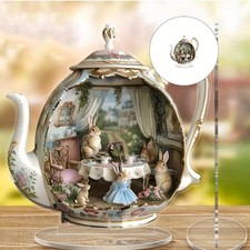 Cute Rabbit Teapot Scene 2D