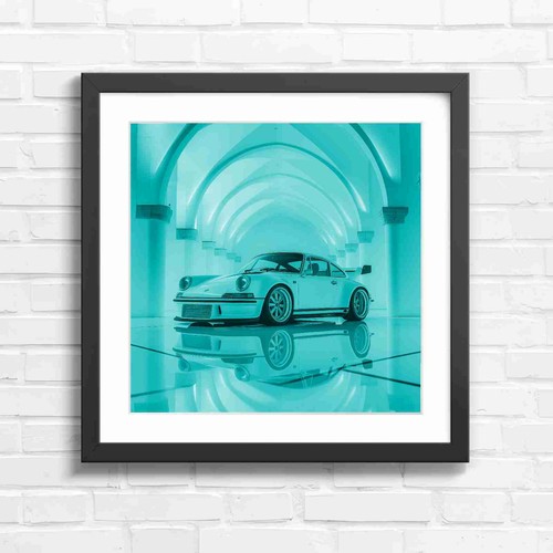 White sports car arched - sports,