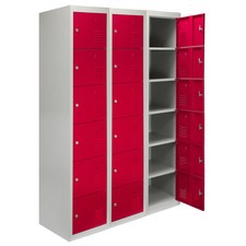 Steel Lockers 6 Door, Lockable