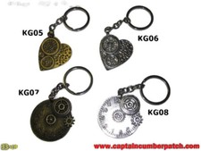 steampunk keyring clockwork