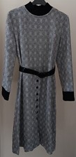 Vintage Dandi by Berkertex Black and White Dress Size 12