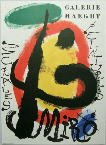Joan miró vintage repro - joan,