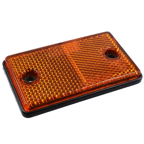 Orange amber rectangular - orange,