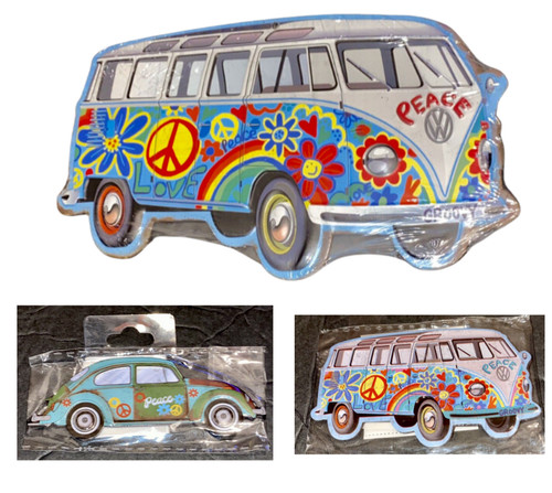 Hippie bus metal sign x - hippie,
