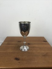 victorian sterling silver wine goblet london