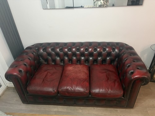 Chesterfield leather sofa - chesterfield,