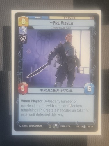 Star wars unlimited pre - pre, vizsla