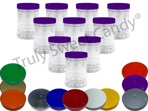 Plastic storage jars - plastic, 10