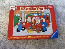 Vintage postman pat wooden - vintage,